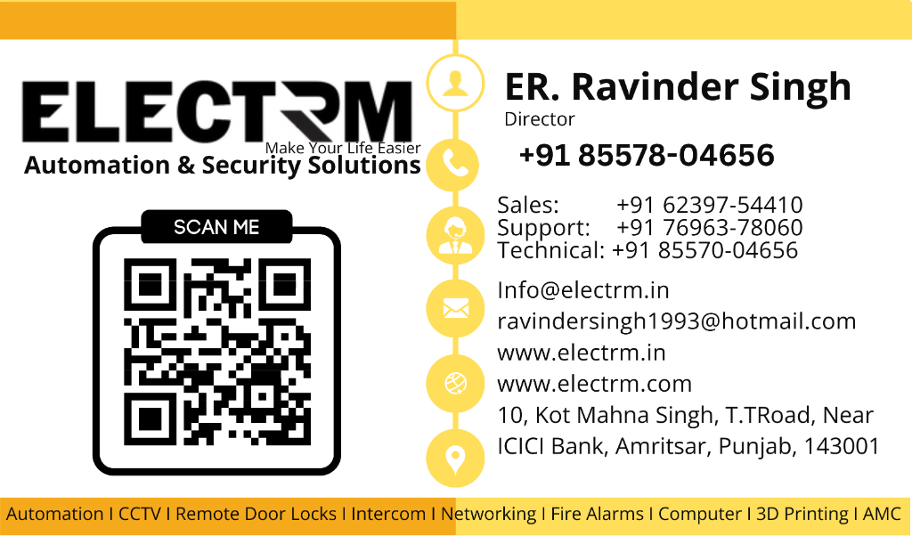 ELECTRM Visiting Card Front